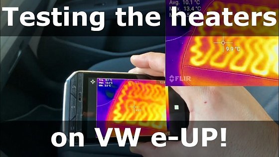 Video: Testing the heaters on VW e-UP!