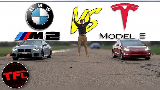 Video: So Close - Watch the Brand New BMW M2 Take On The Tesla Model 3 Performance a Nail-Bitter Drag Race!