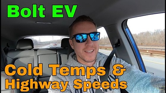 Video: Chevrolet Bolt EV range during cold temperatures and at highway speeds