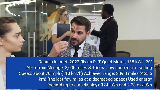 Video: Rivian R1T Shines In 70 MPH Range Test: Almost 300 Miles