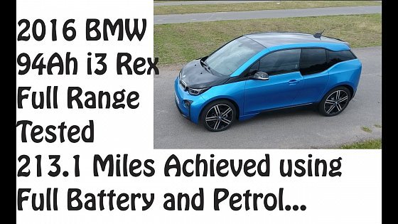 Video: 213.1 Miles in My 94Ah BMW i3 Range Extender - Full Range Tested