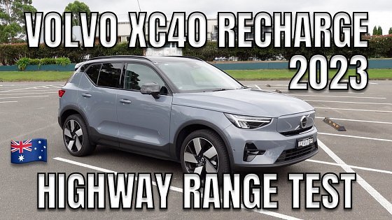 Video: 2023 VOLVO XC40 RECHARGE ULTIMATE AUSTRALIA | Highway range test drive