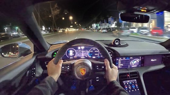 Video: 2020 Porsche Taycan 4S Performance Battery Plus POV Night Drive (3D Audio)(ASMR)