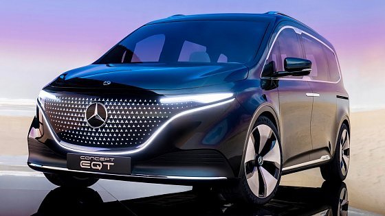 Video: Mercedes EQT Concept 2022 - dimensions, crazy LED lights, DRIVING &amp; release date (modern VAN)