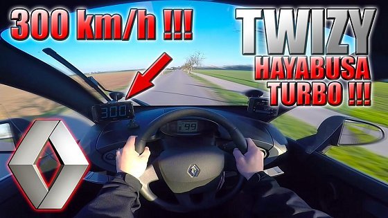 Video: 1. April! 2017 Renault Twizy (0-300km/h) Hayabusa Turbo engine, POV: Acceleration, Top Speed TEST✔