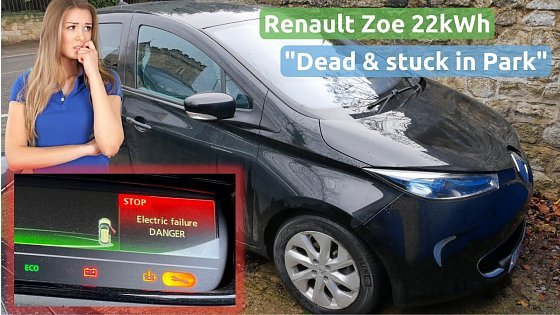 Video: Dead Renault Zoe with &quot;DANGER Electric Failure/Motor Failure&quot; messages on the dash