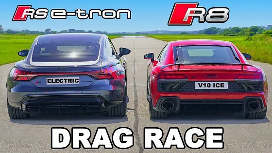 Video: Audi R8 v RS e-tron GT: DRAG RACE