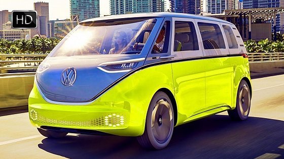 Video: 2017 Volkswagen ID Buzz Concept Van EV Exterio - Interior Design &amp; Drive HD