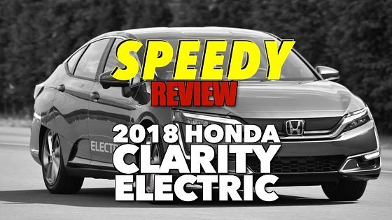 Video: How Fast Is The Honda Clarity EV?