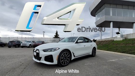 Video: NEW ARRIVAL! 2022 BMW i4 eDrive40 Alpine White! First driving impressions!