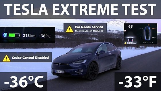 Video: Model X extreme testing in -36°C/-33°F