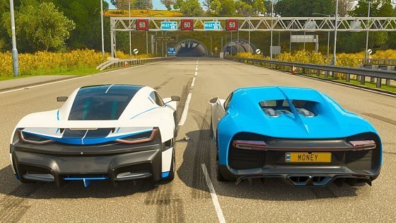 Video: The difference between a fast car ...and a Rimac Concept Two - Forza Horizon 4