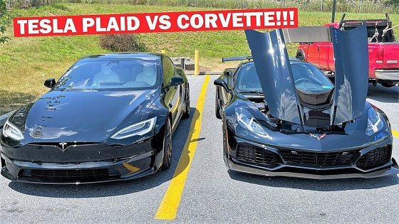 Video: Guy in a TESLA PLAID Says He Can BEAT My 1,000HP ZR1!!! *FT. PRANKING NEIGHBOR RICH*