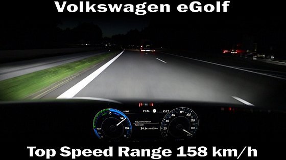 Video: VW eGolf - Top Speed Range Test at 158 km/h