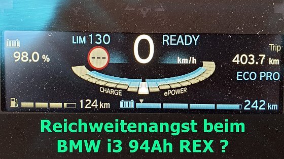 Video: Reichweitenangst beim BMW i3 94Ah REX ?