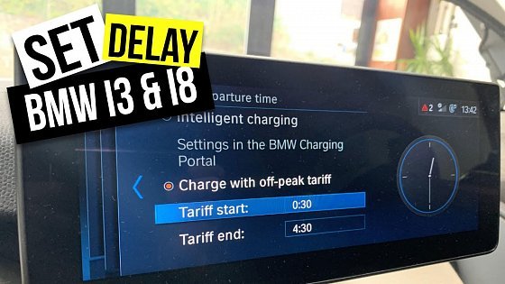 Video: Set Charge Delay &amp; Pre Heat Battery on BMW i3 120ah