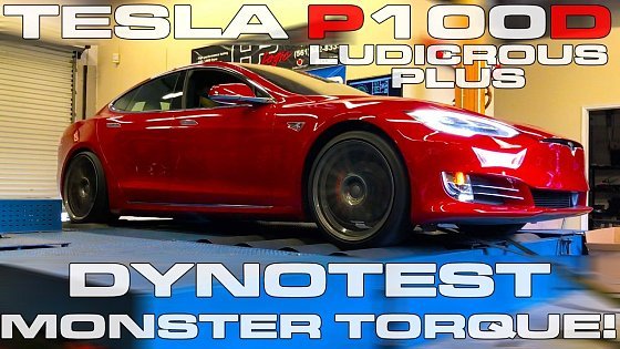 Video: Tesla Model S P100D Ludicrous Plus Dyno Testing on a Mustang Dyno