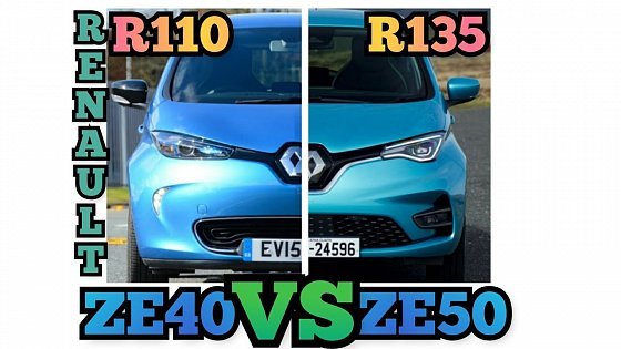 Video: Renault Zoe r110 40kWh intens 2019 vs r135 52kWh edition one 2020/21 Renault zoe ze40 vs ze50
