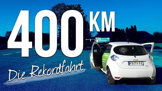 Video: 400 KILOMETER OHNE LADEN? | Renault ZOE 41 kWh | NEFZ-Rekordversuch