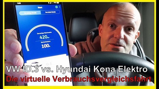 Video: VW ID.3 vs. Hyundai Kona Elektro: VW EV Check virtuelle Verbrauchsvergleichsfahrt 
