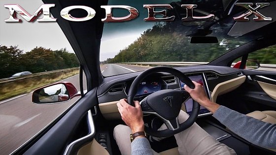 Video: Tesla Model X P90D LUDICROUS Autobahn TOP SPEED Launch Mode Acceleration