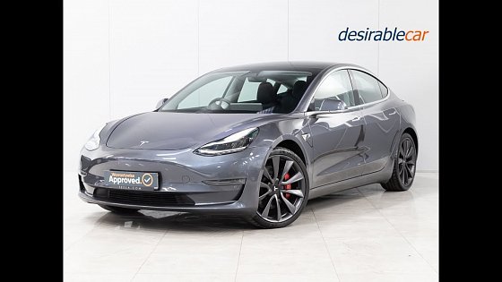 Video: Tesla Model 3 (Dual Motor) Performance Auto 4WDE 4dr (Performance Upgrade)