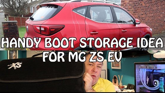 Video: Handy Boot Storage for MG ZS EV plus Sealey Electrostart review