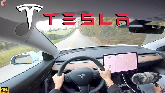 Video: Tesla Model 3 Standard Range // POV Test Drive and 0-60 Accelerations!