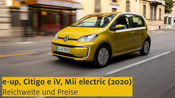 Video: VW e-up, Škoda Citigo e iV, Seat Mii electric (2020) – Reichweite und Preise | ADAC