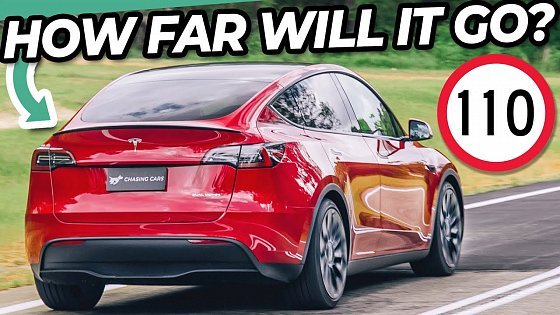 Video: Tesla Model Y Performance Range Test 2023: Realistic Road Trip