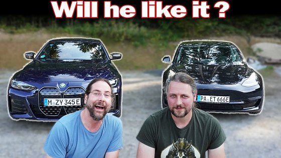 Video: A Tesla Model 3 owner in a BMW i4 M50 - And I drive his car