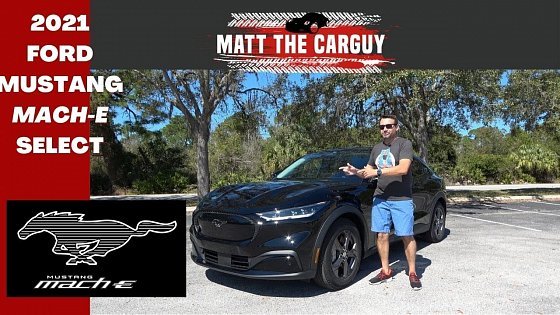 Video: 2021 Ford Mustang Mach-E Select (base) review, walk around and test drive.