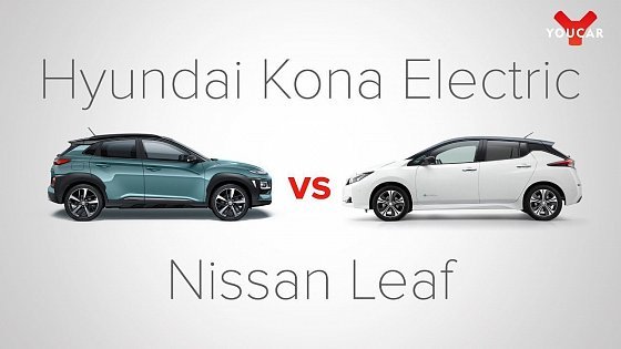 Video: Hyundai Kona Electric 39kWh vs Nissan Leaf 40kWh: что выберешь ты? Сравнение #YouCar #Kona #Leaf