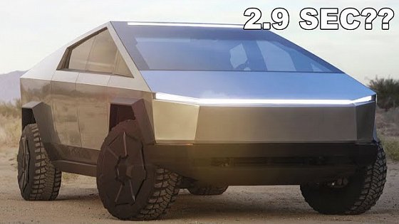 Video: 2021 Tesla Cybertruck - 2.9 Seconds for 0-60mph (Blade Runner Car)