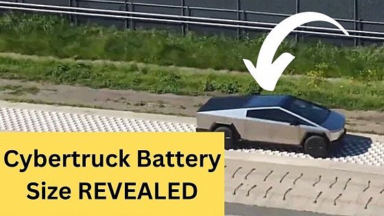 Video: Tesla Finally Unveils Cybertruck&#39;s Battery Pack Size