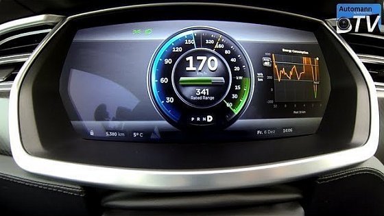 Video: 2014 Tesla Model S Performance (416hp) - 0-180 km/h acceleration (1080p)