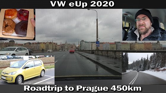 Video: VW eUp! 2020 - Donut Pickup Roadtrip to Prague 450km