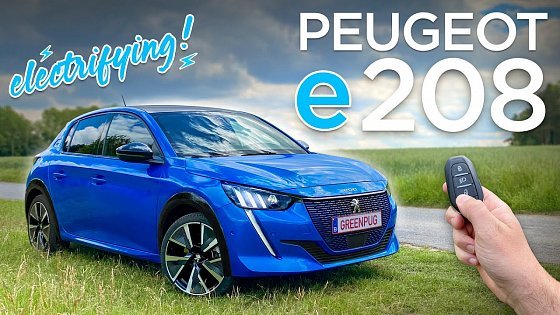 Video: Peugeot e-208 (136 hp) - POV drive &amp; walkaround | ASMR | 4K