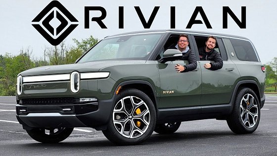 Video: ELECTRIC RANGE ROVER?? -- The 2023 Rivian R1S is a Brutally Fast, Luxurious &amp; Rugged SUV!