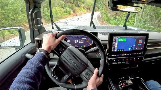 Video: 2024 GMC Hummer EV SUV - Rainy POV First Drive (Binaural Audio)