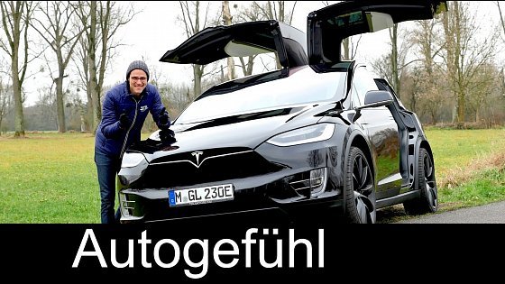 Video: Tesla Model X FULL REVIEW test driven Crossover SUV p90D - Autogefuehl
