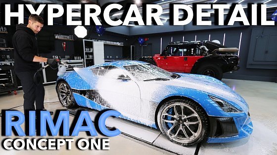 Video: Detailing FASTEST Electric Hypercar Rimac Concept One 1.6 Million Exotic!