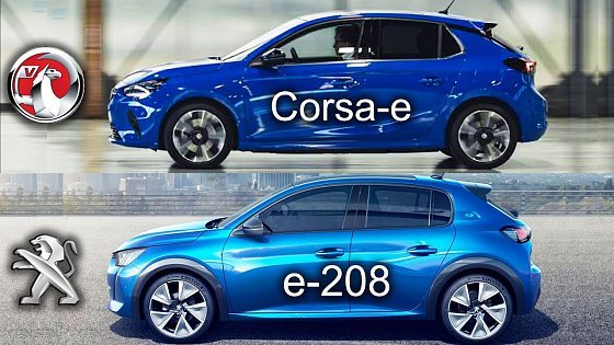 Video: Vauxhall Corsa-e vs Peugeot e-208, Peugeot vs Vauxhall, e-208 vs Cosa-e