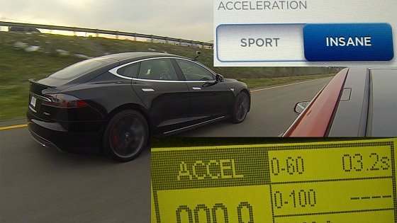 Video: Tesla Model S P85D Insane vs Sport Mode Testing 0-60 MPH in 3.17 Seconds
