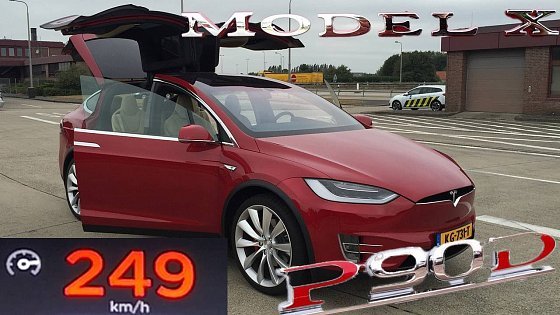 Video: Tesla Model X P90D LUDICROUS MODE Acceleration &amp; TOP SPEED