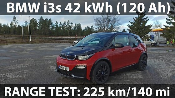 Video: BMW i3s 42 kWh (120 Ah) range test