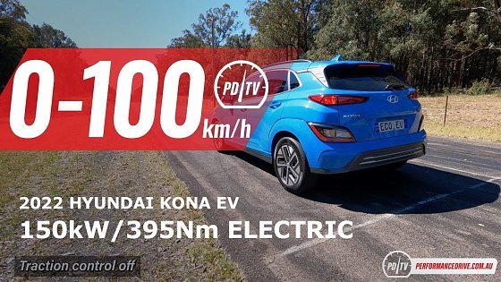 Video: 2022 Hyundai Kona Electric (EV) 0-100km/h &amp; motor sound
