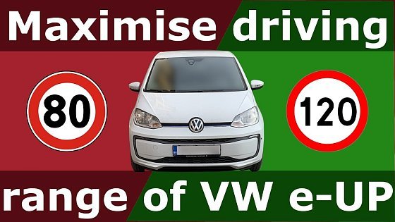 Video: How fast to drive in order to maximize the range of VW e-UP!