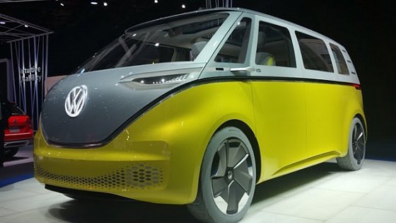 Video: Volkswagen ID Buzz Concept First Look - 2017 Detroit Auto Show