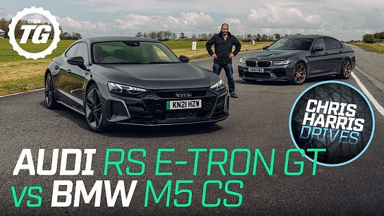 Video: Chris Harris Drives: Audi RS e-tron GT vs BMW M5 CS | Top Gear